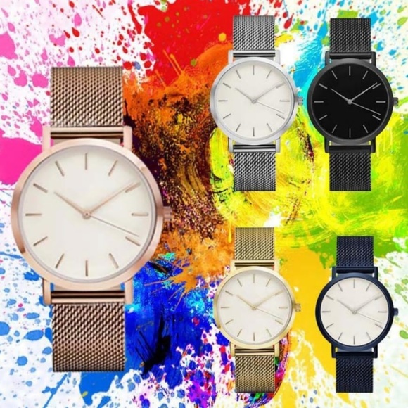 NEW Classic Crystal Stainless Steel Quartz Watch - Picture 7 of 7